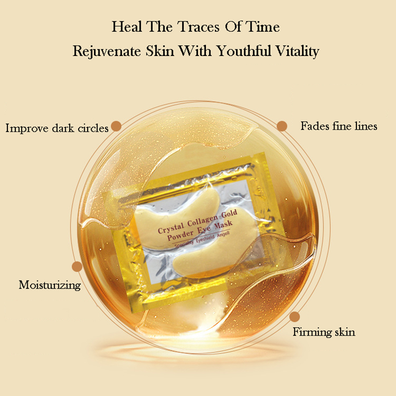 10/20pcs Golden Crystal Collag - Face Mask Skincare ulasan dan harga