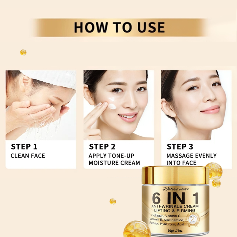 6-In-1 Anti-Wrinkle Cream. Lif - Retinol Cream ulasan dan harga