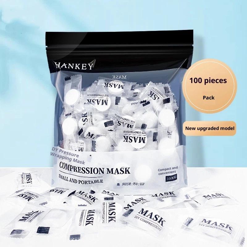 **100PCS Disposable Compressed - Face Mask Skincare ulasan dan harga
