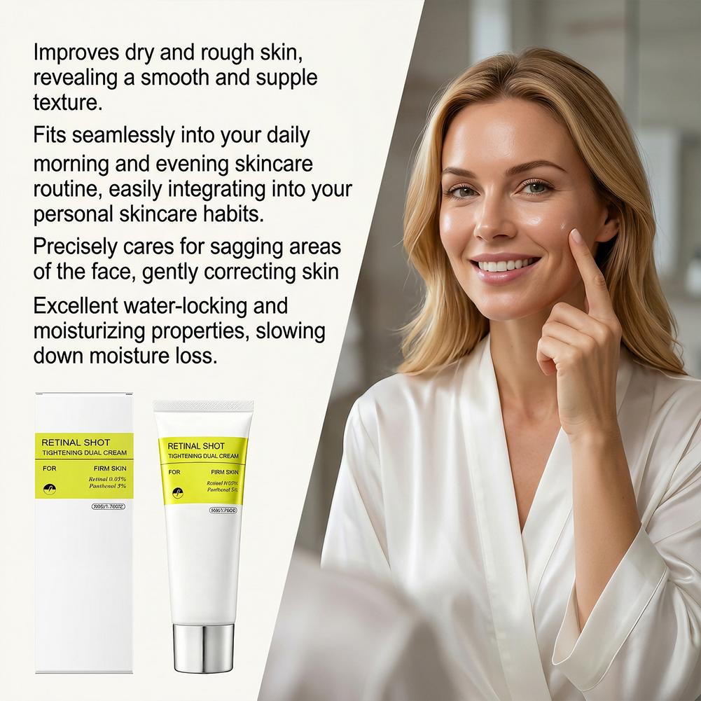 Retinol Shot Tightening Dual C - Retinol Cream ulasan dan harga